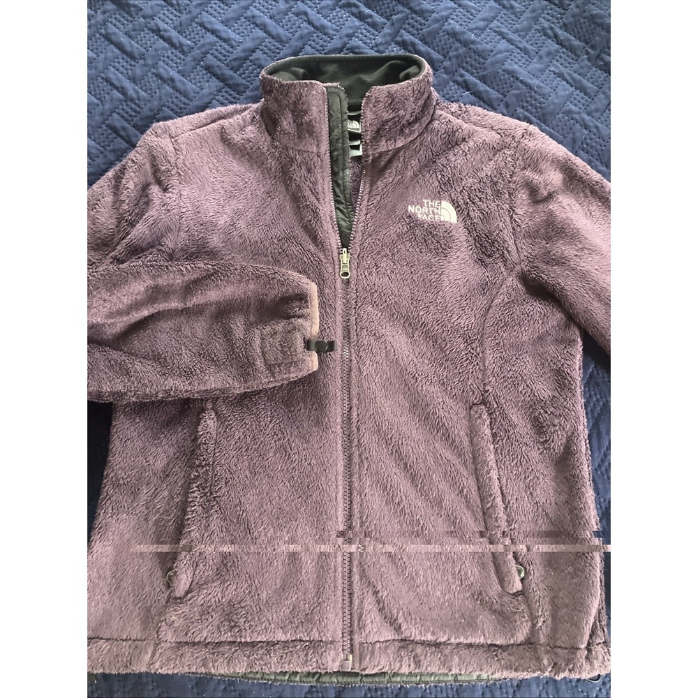 The North Face Womens Fleece Deep Purple Full Zip Jacket Blue Purple Small